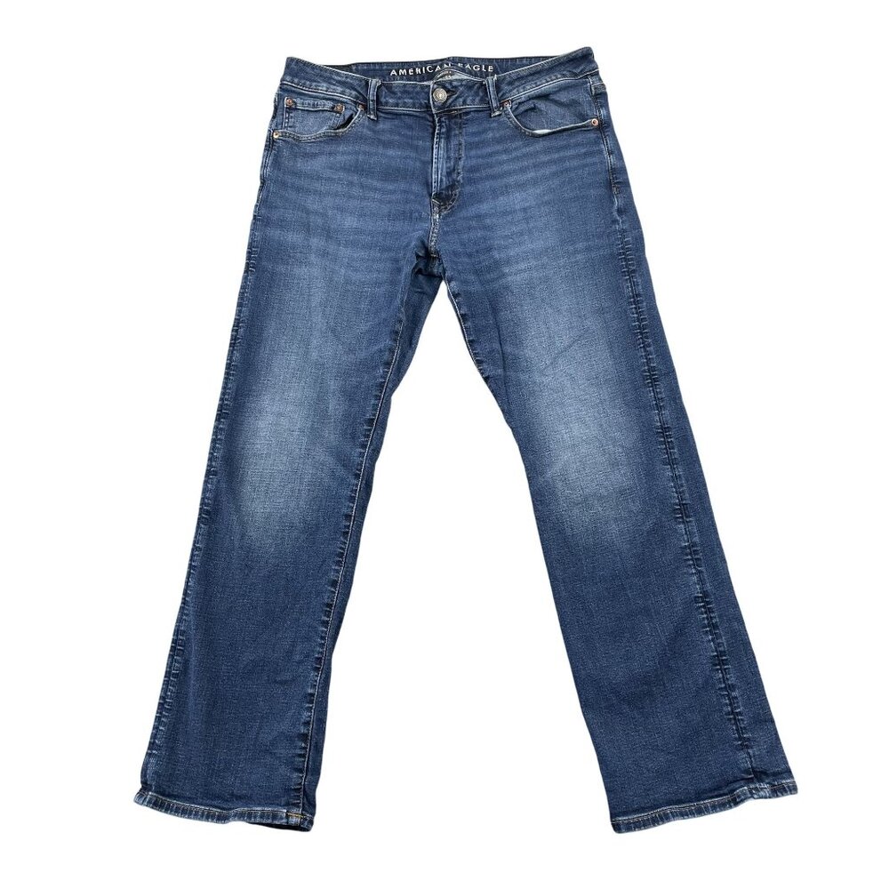 American Eagle Outfitters Blue Straight-Leg Men's Jeans